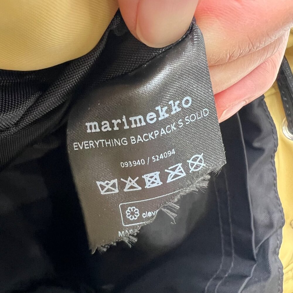 Marimekko Everything back pack size small in Pitaschio - Picture 12 of 15
